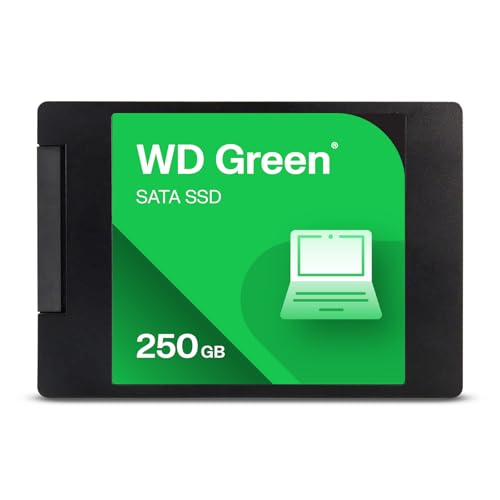 Western Digital WD Green SATA 250GB, Up to 545MB/s, 2.5 Inch/7 mm, 3Y Warranty, Internal Solid State Drive (SSD) (WDS250G5G0A-00CPT0)